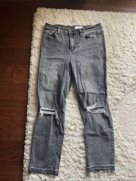 Vervet Denim - Women’s Vervet Grey Ripped Skinny Jeans Size 30